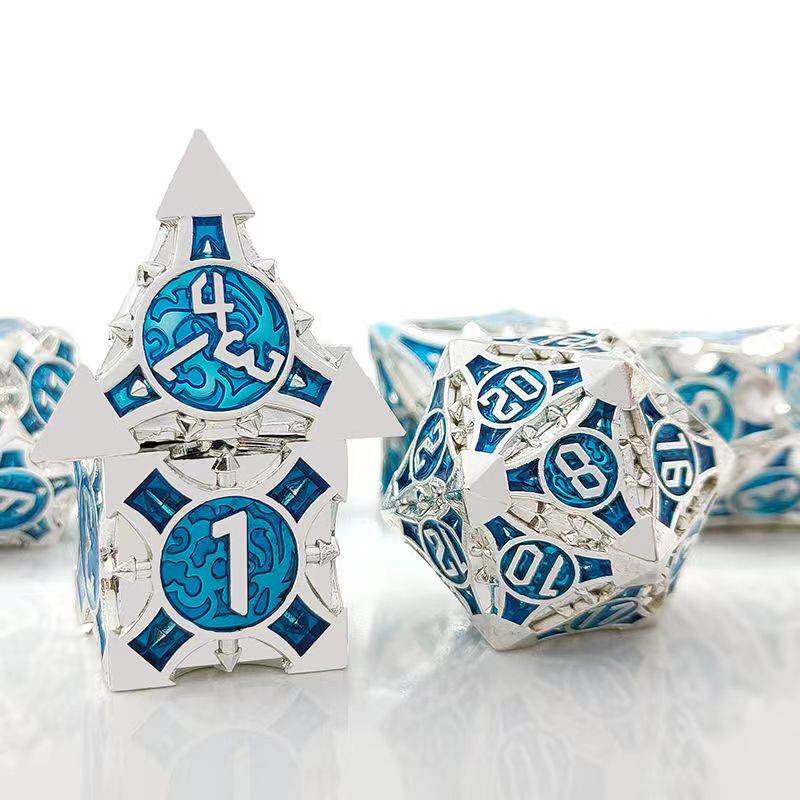 Board Game Dnd - 7 pcs cosplay D4-D20 dnd Messing