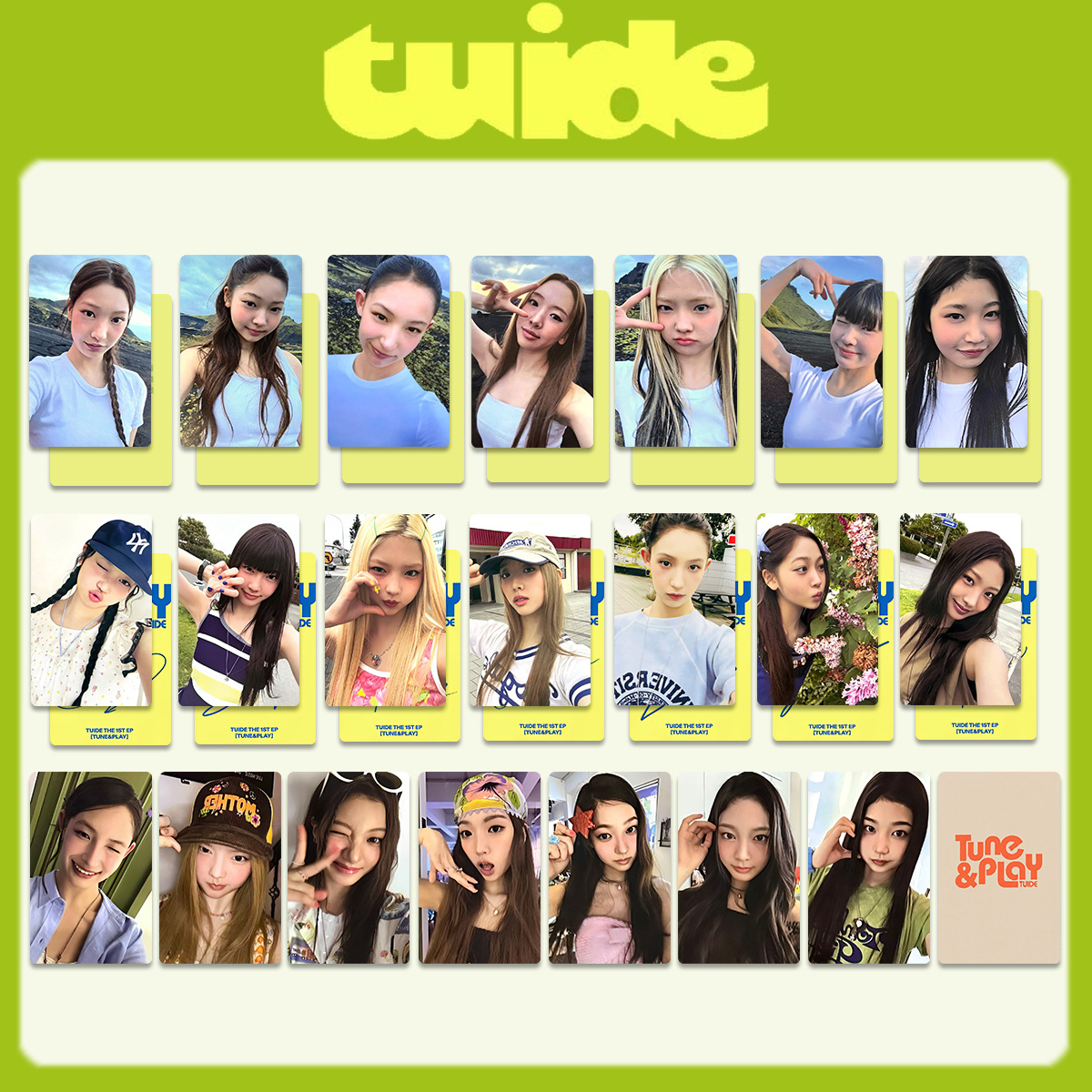 Board Game Card - 3/7 Stück Idol Girl TUIDE Neues