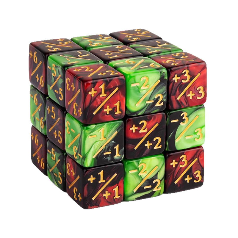Game Token Counter - 10 Stück Würfelzähler, Token-Würfel, D6-Würfel, kompatibel