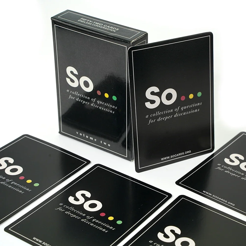 Board Game Question - Hochwertige So-Cards Konversationsstarter Spezielle Fragekarten Spiel