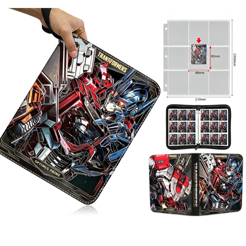 Board Game Book - Transformers Optimus Prime Sammelkarten-Album Fotoalbum Spielkarten-Aufbewahrung
