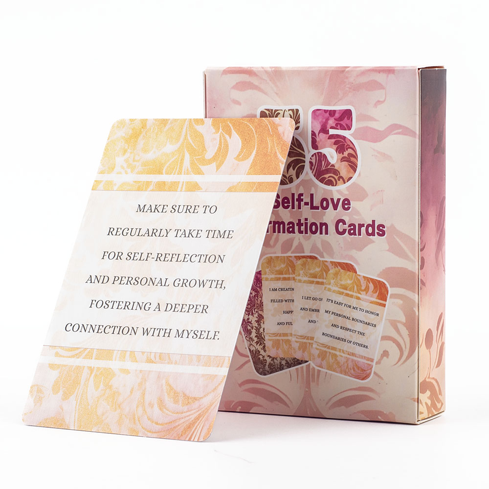 Board Game Quote - 55-Selbstliebe-Affirmationskarten, positive Zitate für psychische Gesundheit,