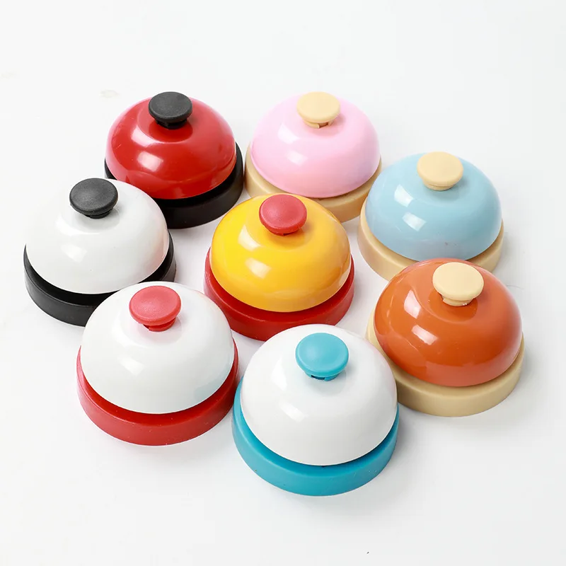 Board Game Cafe - Tisch-Bestellglocke Mehrfarbige Handglocke für Restaurant Küche