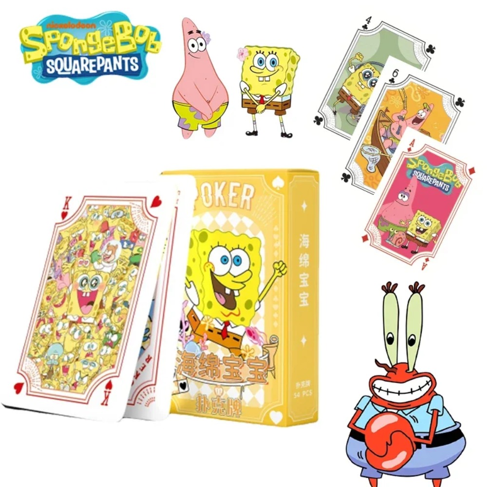 Card Game Deck - 54 Blatt/Box SpongeBob Anime Pokerkarten Patrick