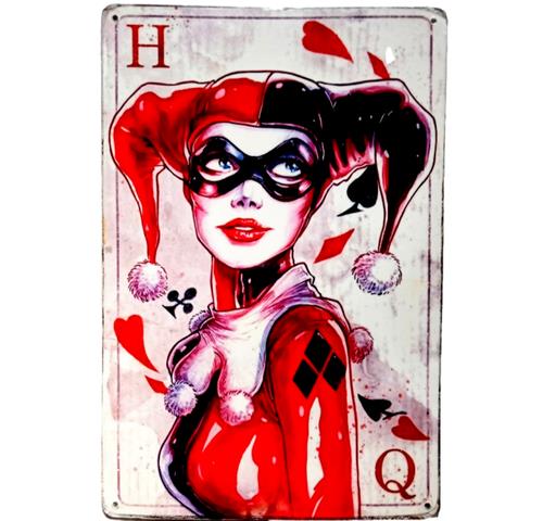 Board Game Card - Illustriertes Quinn Vintage Metallschild „Spatter Poker