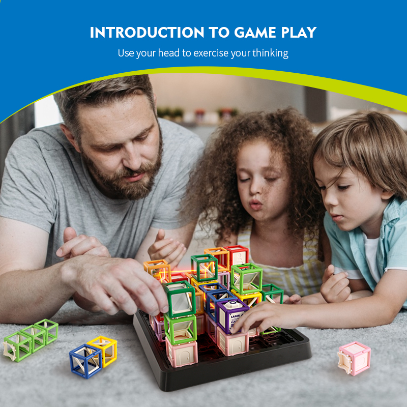 Board Game Ranking - 60-stufige Herausforderungen, STEM-Spiel, Laser-Labyrinth, Spielzeug für