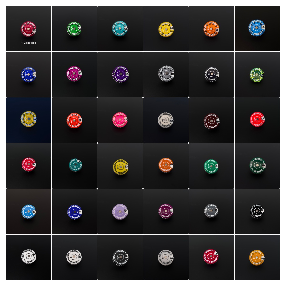 Game Token Counter - 25 x 25 x 6 mm