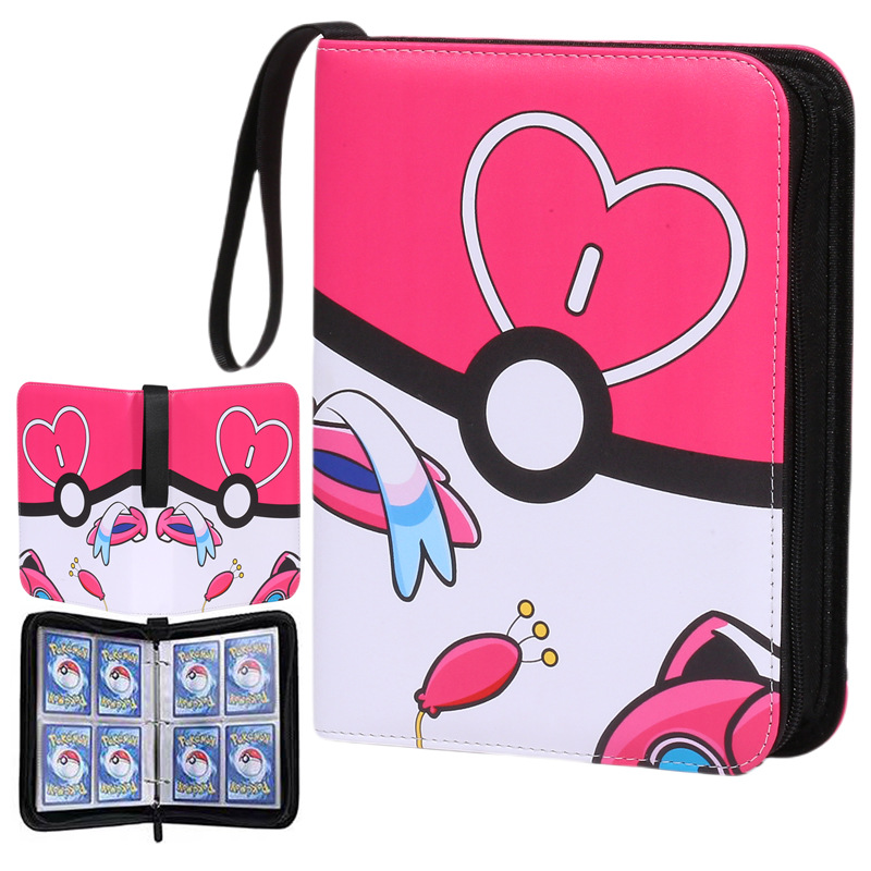 Board Game Book - NEUES Pokemon-Kartensammelalbum 400 Stück Binder Cartoon-Reißverschluss-Fotoalbum