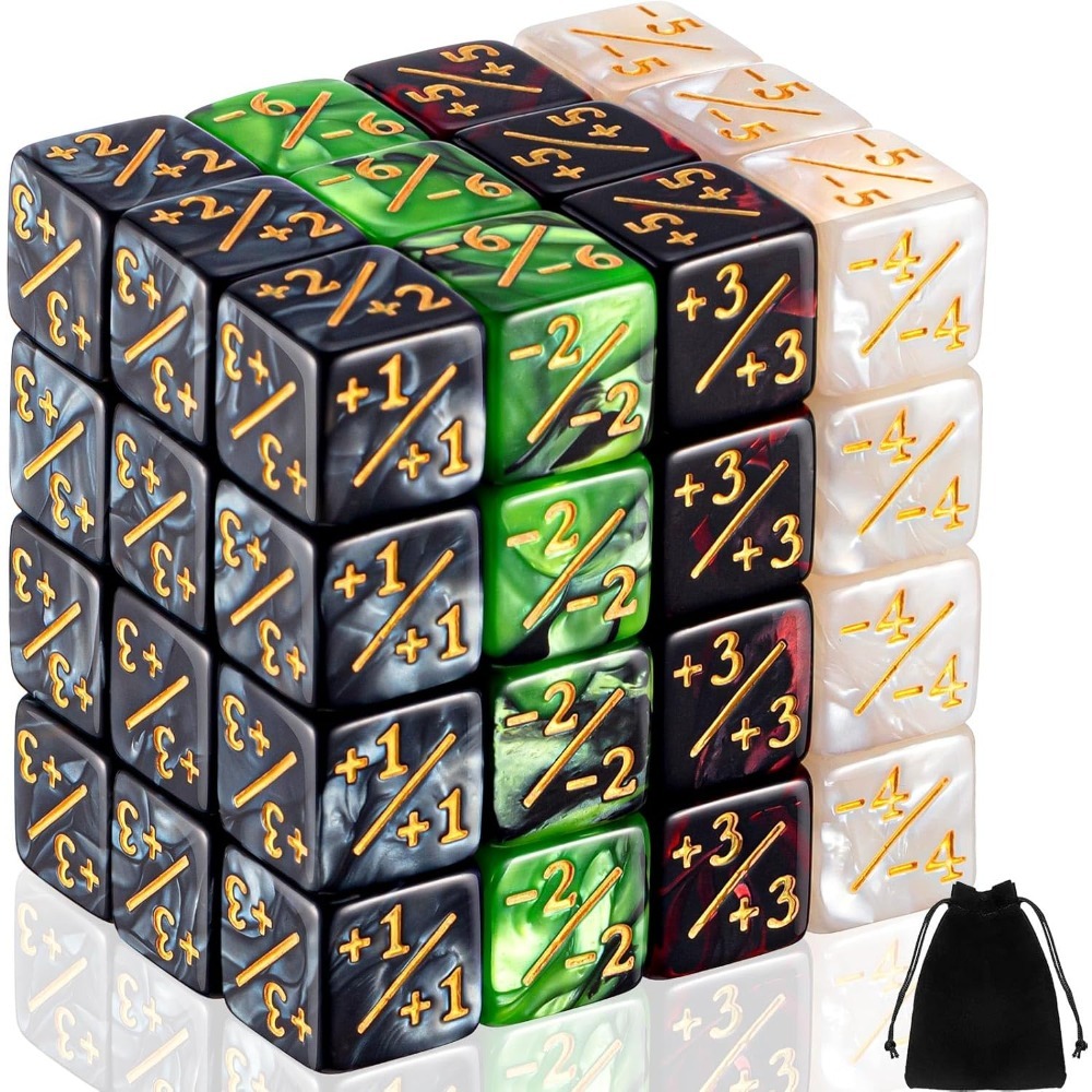 48 Stück Zählwürfel -1/+1 Zähl – Game Token Counter Bewertung und Preis