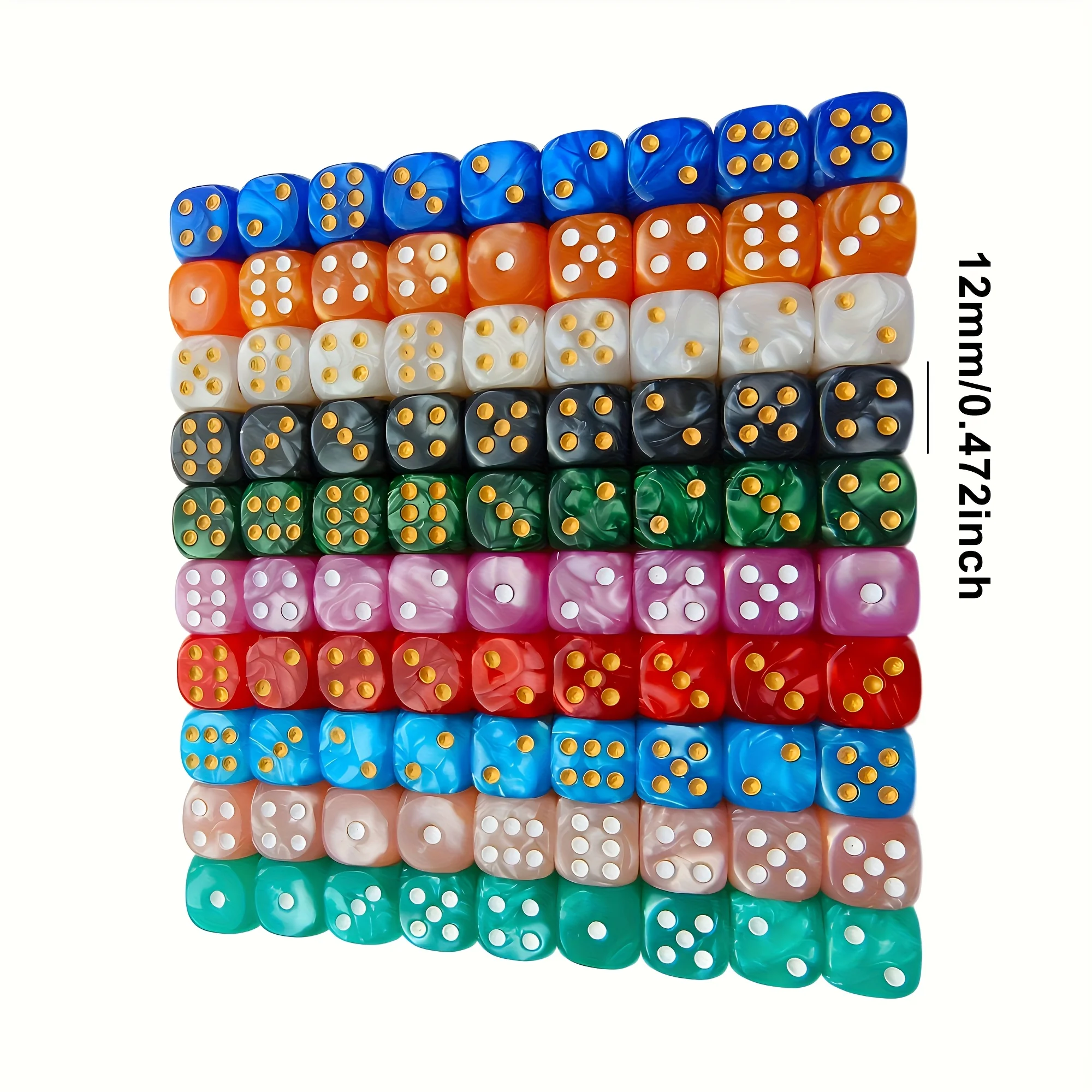 10 Stück 12mm Perlen-Swirl D6  – Board Game Dnd Bewertung und Preis