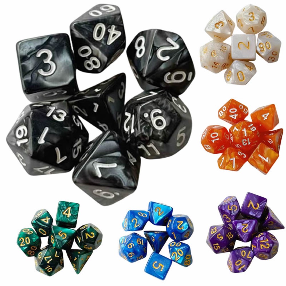 7-teiliges Würfelset für Brett – Game Token Counter Bewertung und Preis