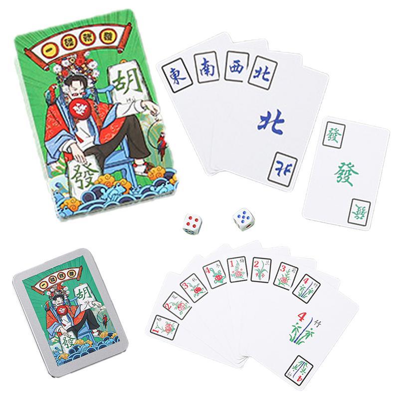 Mahjong Karten Familien spiel  – Card Game Deck Bewertung und Preis