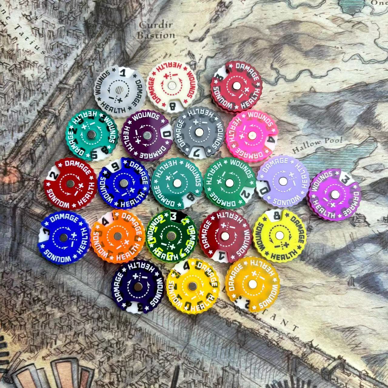 25 x 25 x 6 mm Wundtracker, Ti – Game Token Counter Bewertung und Preis