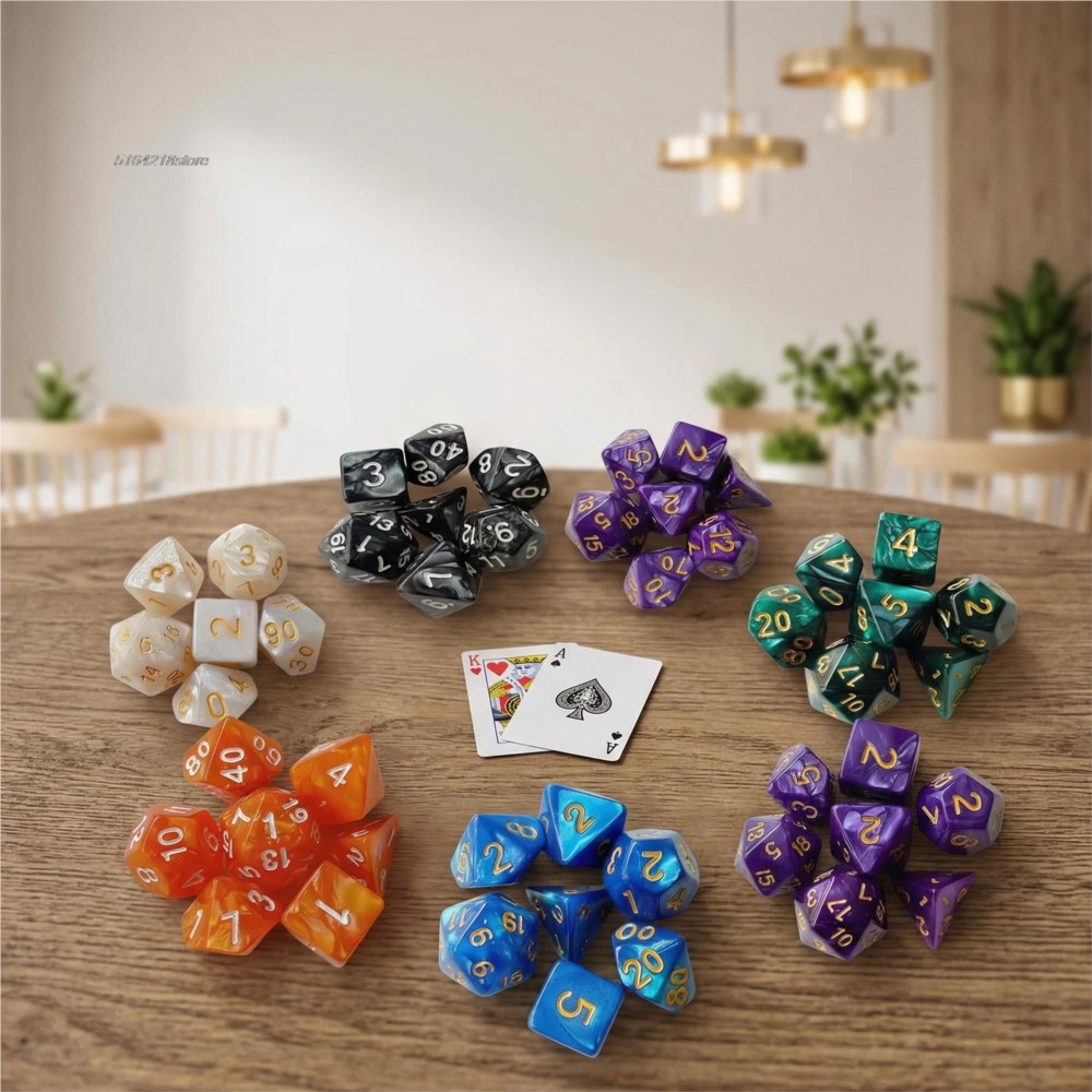 7-teiliges Set Würfel für Bret – Game Token Counter Bewertung und Preis