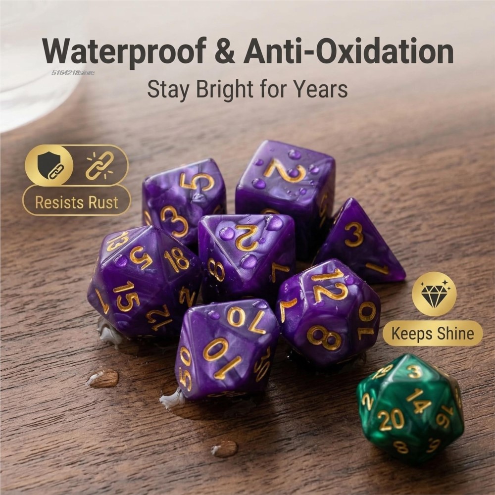 7-teiliges Set Würfel für Bret – Game Token Counter Bewertung und Preis